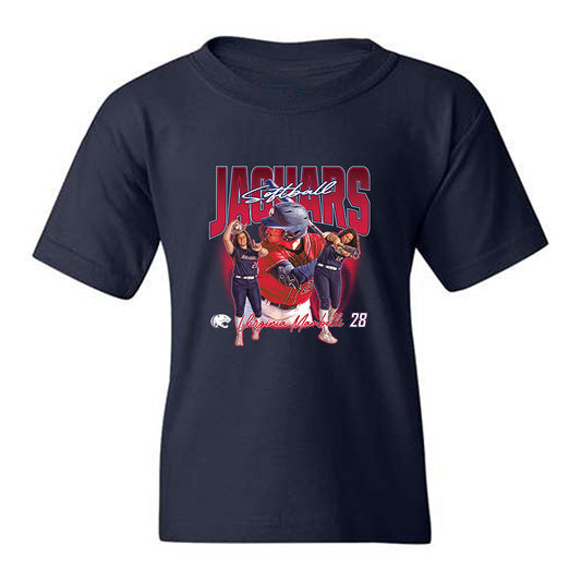 South Alabama - NCAA Softball : Virginia Mambelli - Collage Youth T-Shirt-0