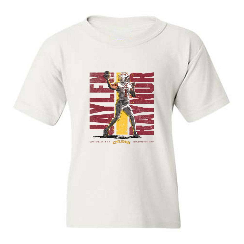 Iowa State - NCAA Football : Jaylen Raynor - Collage Youth T-Shirt-0