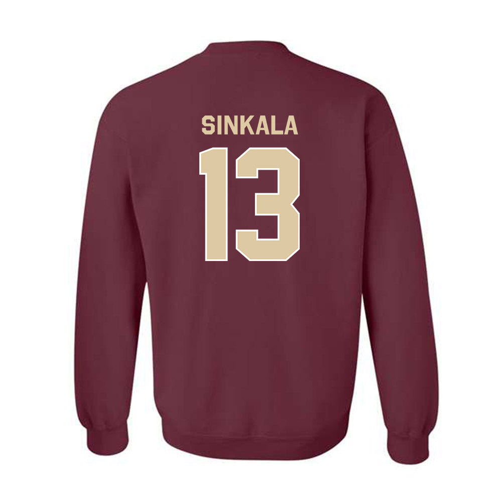 Boston College - NCAA Football : Njita Sinkala - Classic Shersey Crewneck Sweatshirt-1