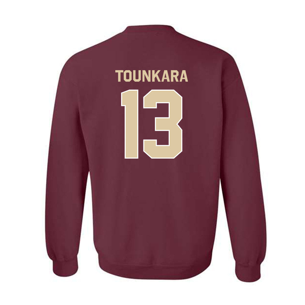 Boston College - NCAA Men's Basketball : Aly Tounkara - Classic Shersey Crewneck Sweatshirt-1