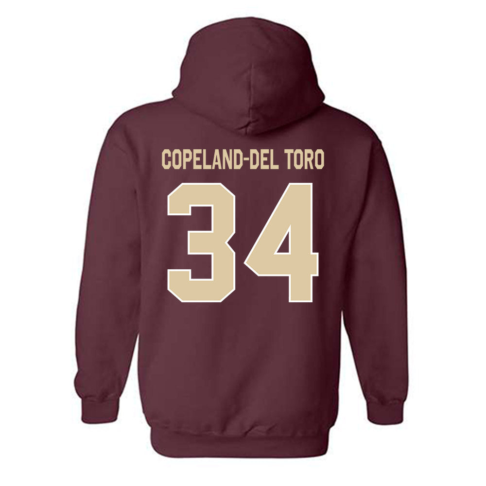 Boston College - NCAA Men's Soccer : Bryce Copeland-Del Toro - Classic Shersey Hooded Sweatshirt-1