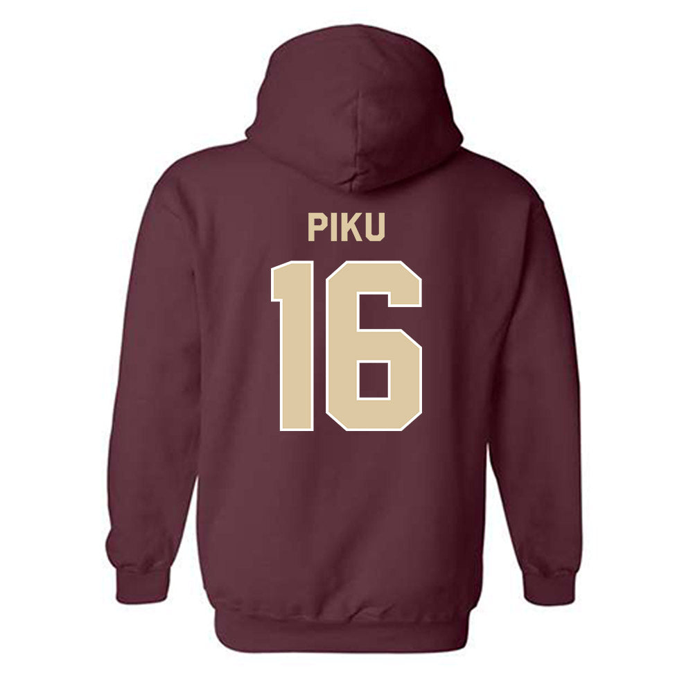 Boston College - NCAA Women's Ice Hockey : Tricia Piku - Classic Shersey Hooded Sweatshirt-1