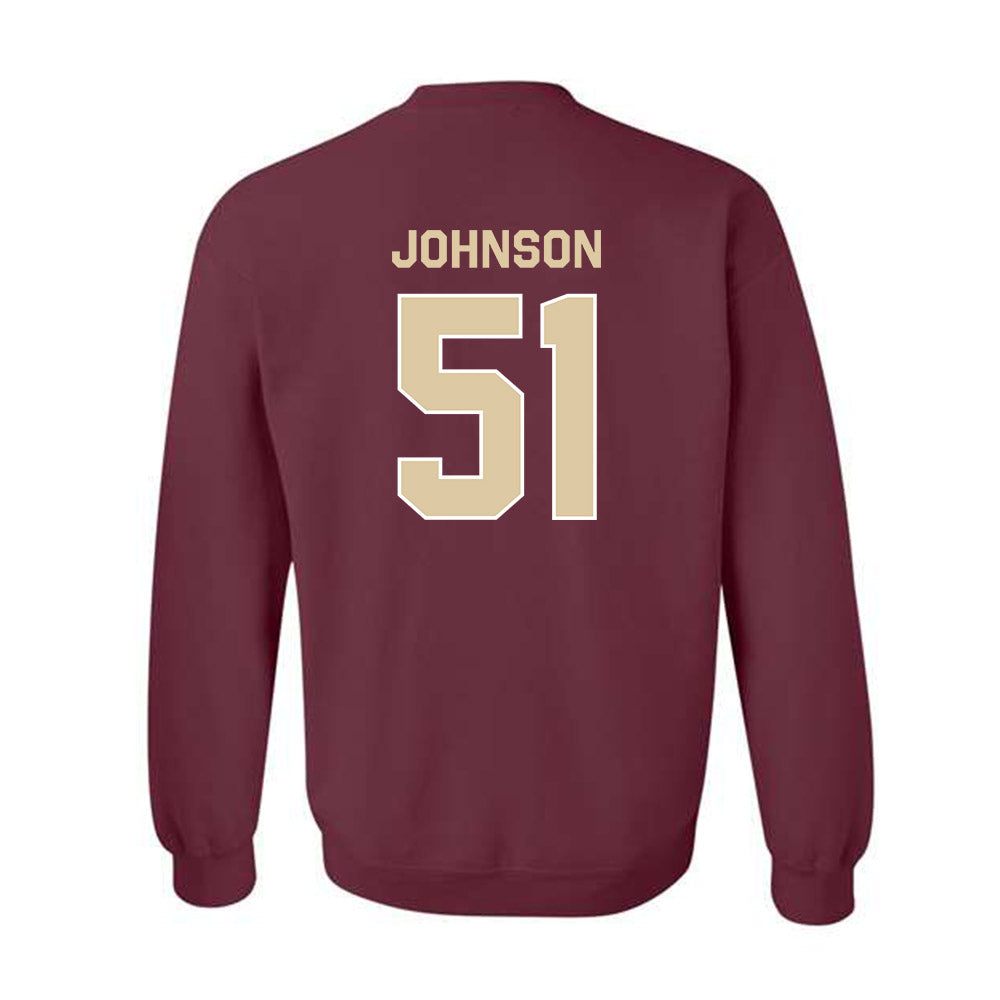 Boston College - NCAA Football : Amir Johnson - Classic Shersey Crewneck Sweatshirt-1