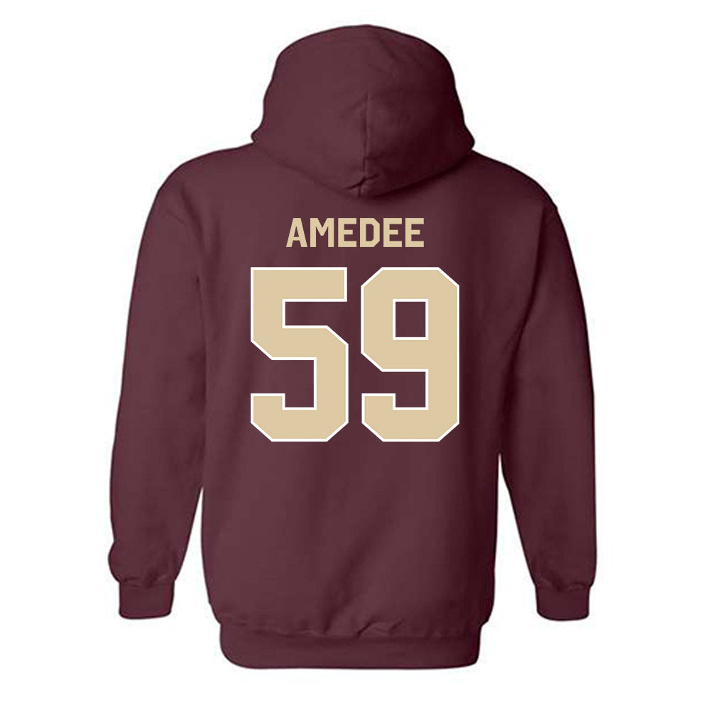 Boston College - NCAA Football : Micah Amedee - Classic Shersey Hooded Sweatshirt-1