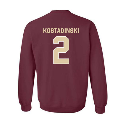 Boston College - NCAA Men's Ice Hockey : Kristian Kostadinski - Classic Shersey Crewneck Sweatshirt-1