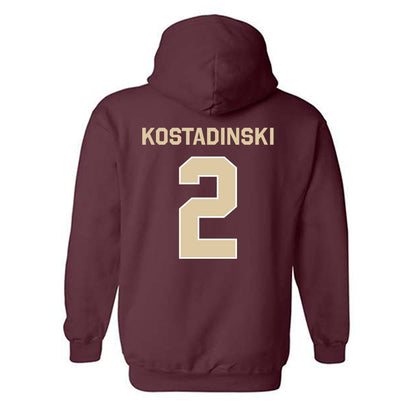 Boston College - NCAA Men's Ice Hockey : Kristian Kostadinski - Classic Shersey Hooded Sweatshirt-1