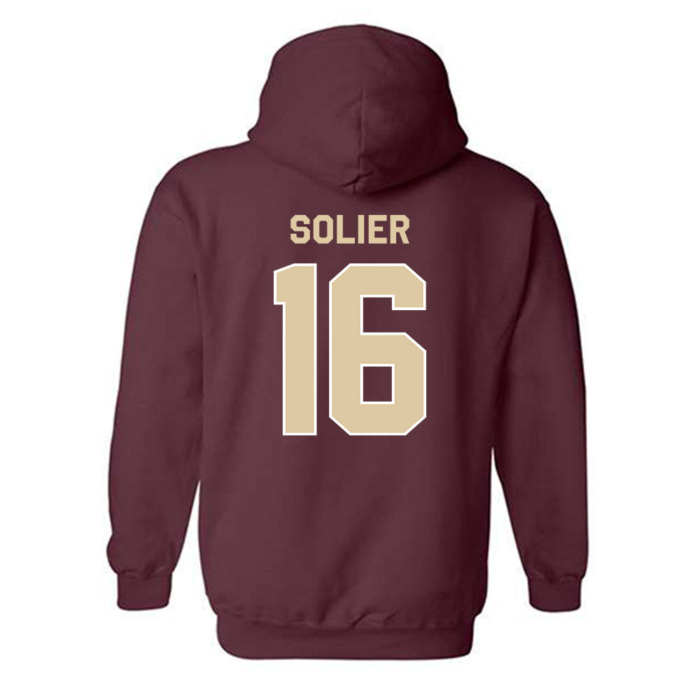 Boston College - NCAA Baseball : Julio Solier - Classic Shersey Hooded Sweatshirt-1
