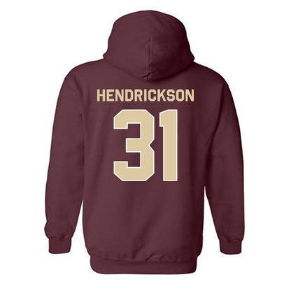 Boston College - NCAA Baseball : Carter Hendrickson - Classic Shersey Hooded Sweatshirt-1