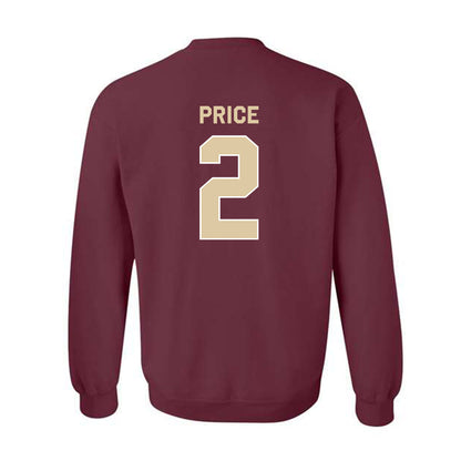 Boston College - NCAA Football : Kp Price - Classic Shersey Crewneck Sweatshirt-1
