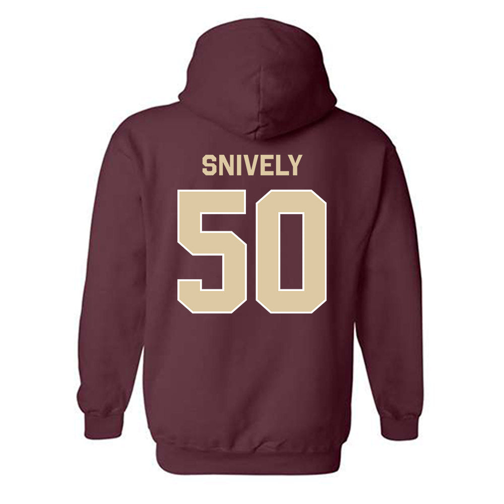 Boston College - NCAA Football : Owen Snively - Classic Shersey Hooded Sweatshirt-1