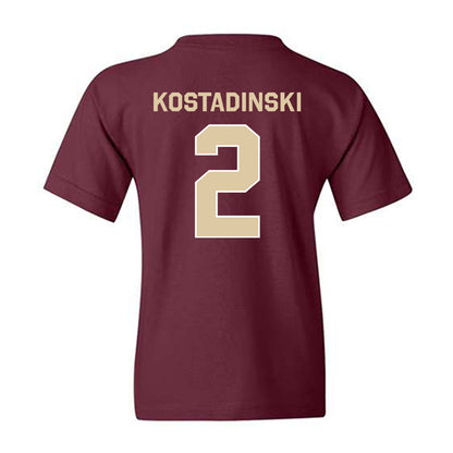 Boston College - NCAA Men's Ice Hockey : Kristian Kostadinski - Classic Shersey Youth T-Shirt-1