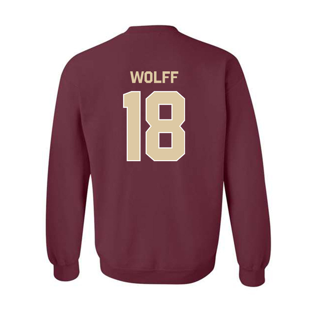 Boston College - NCAA Baseball : Kyle Wolff - Classic Shersey Crewneck Sweatshirt-1