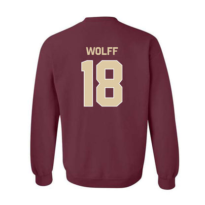 Boston College - NCAA Baseball : Kyle Wolff - Classic Shersey Crewneck Sweatshirt-1