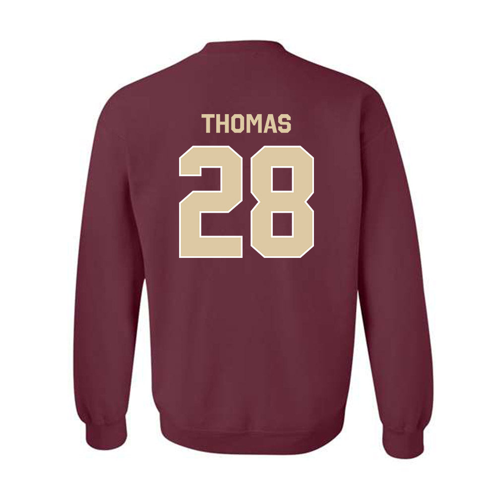 Boston College - NCAA Football : Zacari Thomas - Classic Shersey Crewneck Sweatshirt-1