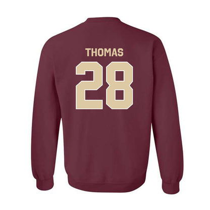 Boston College - NCAA Football : Zacari Thomas - Classic Shersey Crewneck Sweatshirt-1