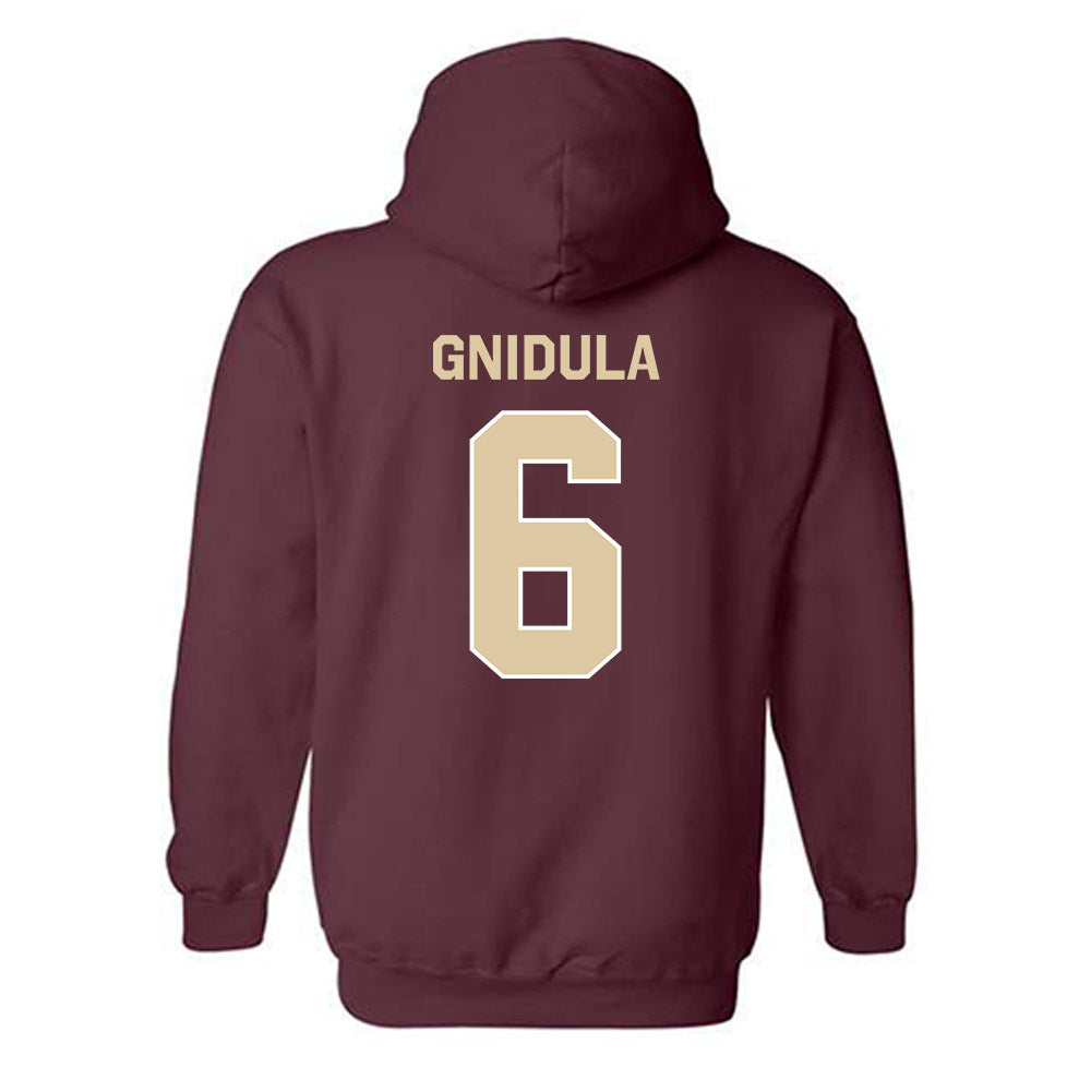 Boston College - NCAA Women's Soccer : Anie Gnidula - Classic Shersey Hooded Sweatshirt-1