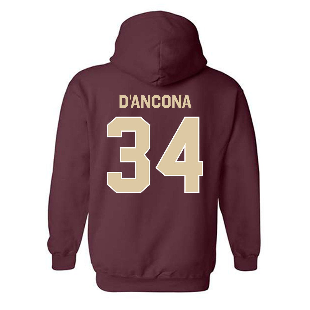 Boston College - NCAA Baseball : Luke D'Ancona - Classic Shersey Hooded Sweatshirt-1