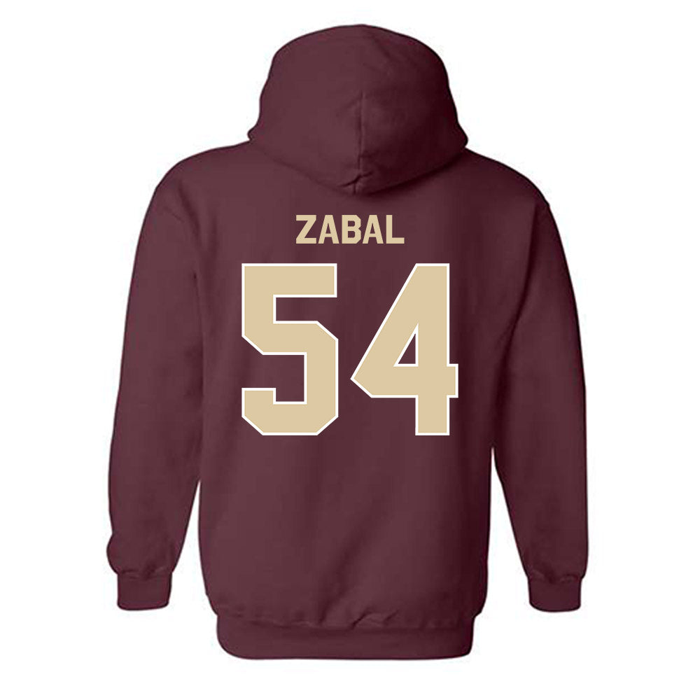 Boston College - NCAA Football : Juan Zabal - Classic Shersey Hooded Sweatshirt-1