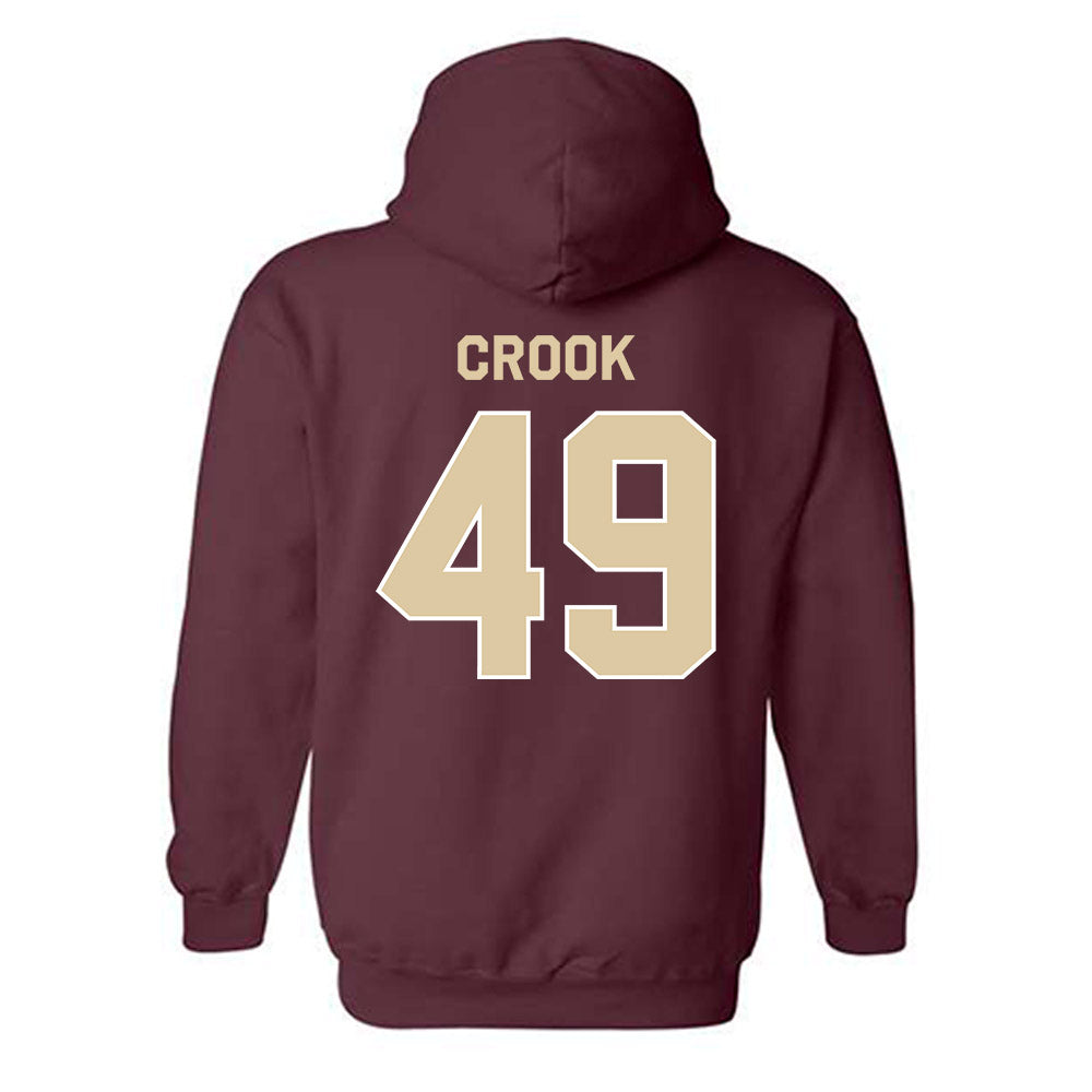 Boston College - NCAA Football : Cooper Crook - Classic Shersey Hooded Sweatshirt-1