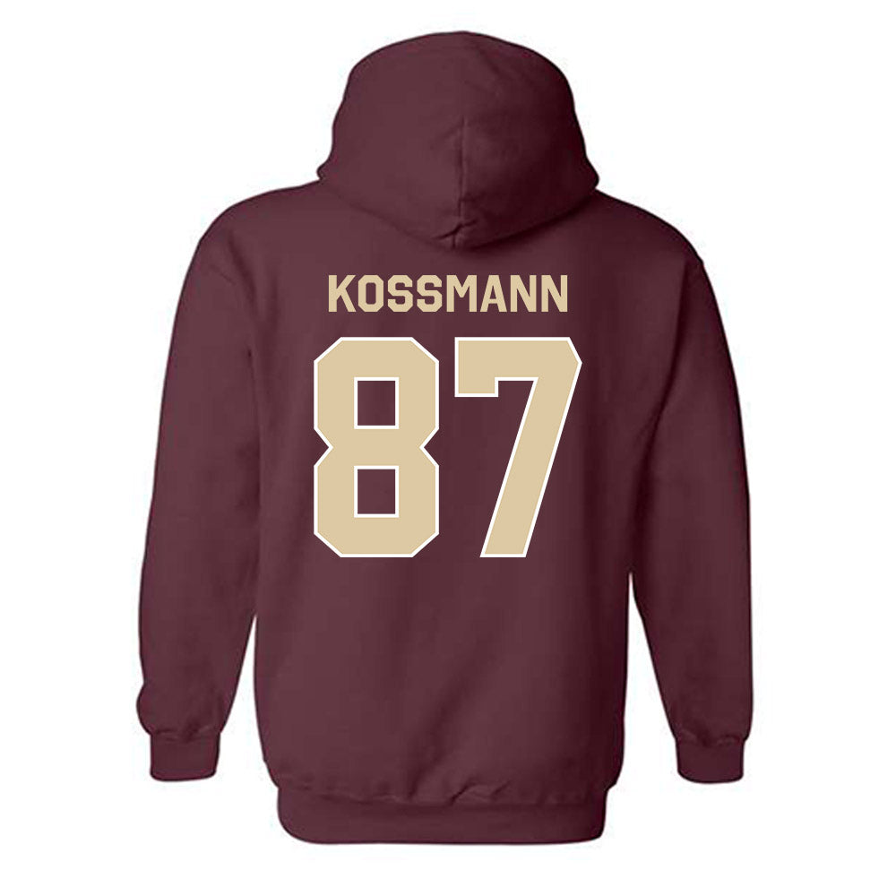 Boston College - NCAA Football : Cameron Kossmann - Classic Shersey Hooded Sweatshirt-1