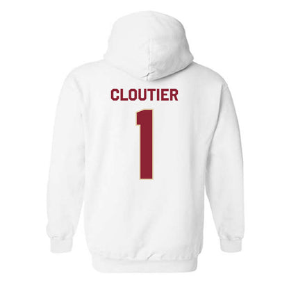 Boston College - NCAA Men's Ice Hockey : Louka Cloutier - Classic Shersey Hooded Sweatshirt-1