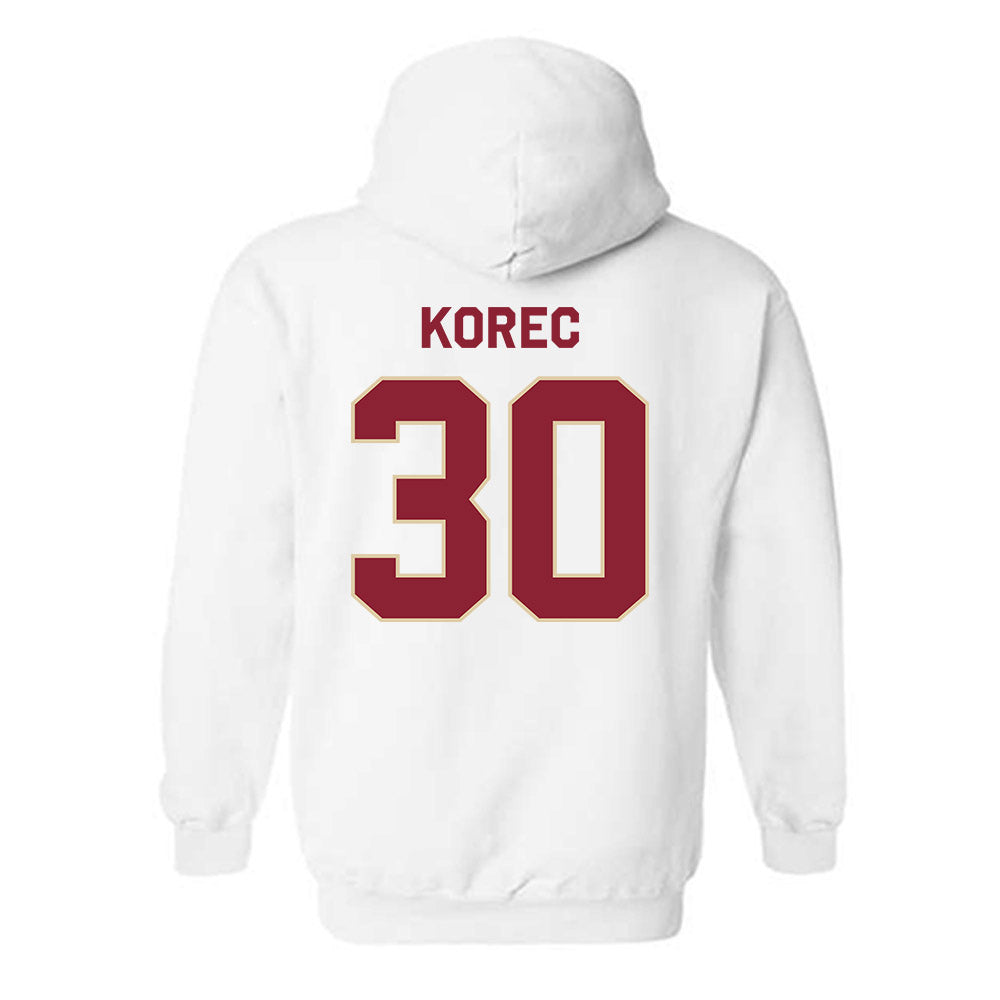 Boston College - NCAA Men's Ice Hockey : Jan Korec - Classic Shersey Hooded Sweatshirt-1