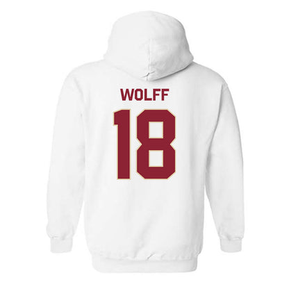 Boston College - NCAA Baseball : Kyle Wolff - Classic Shersey Hooded Sweatshirt-1