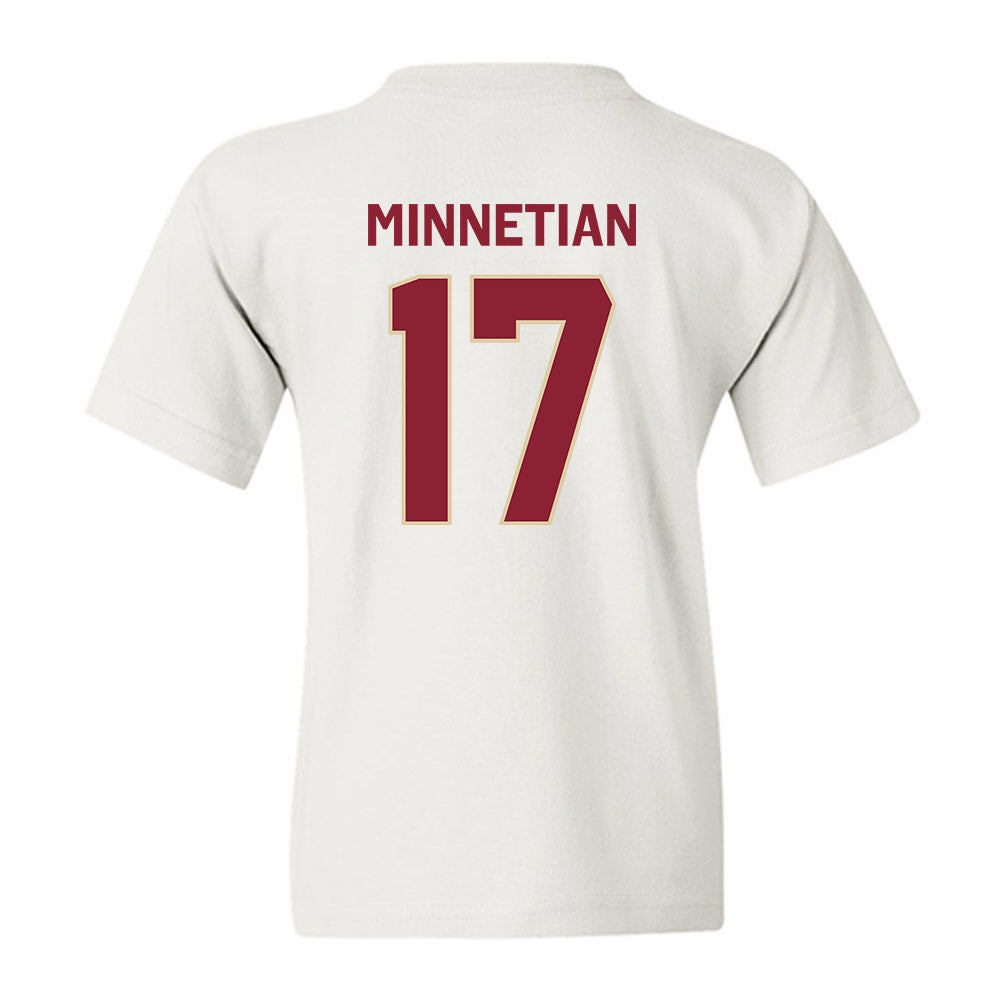 Boston College - NCAA Men's Ice Hockey : Aram Minnetian - Classic Shersey Youth T-Shirt-1