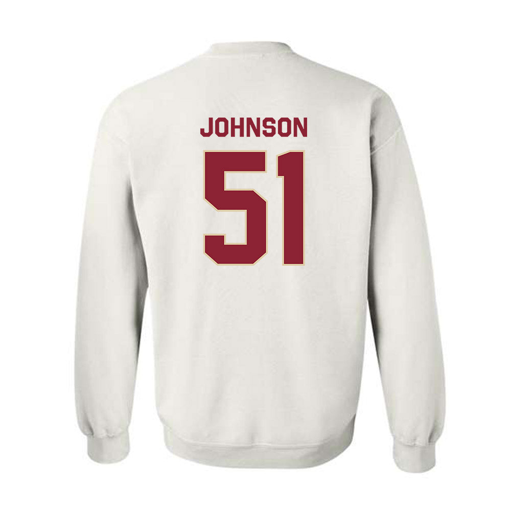 Boston College - NCAA Football : Amir Johnson - Classic Shersey Crewneck Sweatshirt-1