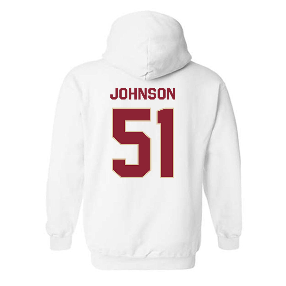 Boston College - NCAA Football : Amir Johnson - Classic Shersey Hooded Sweatshirt-1