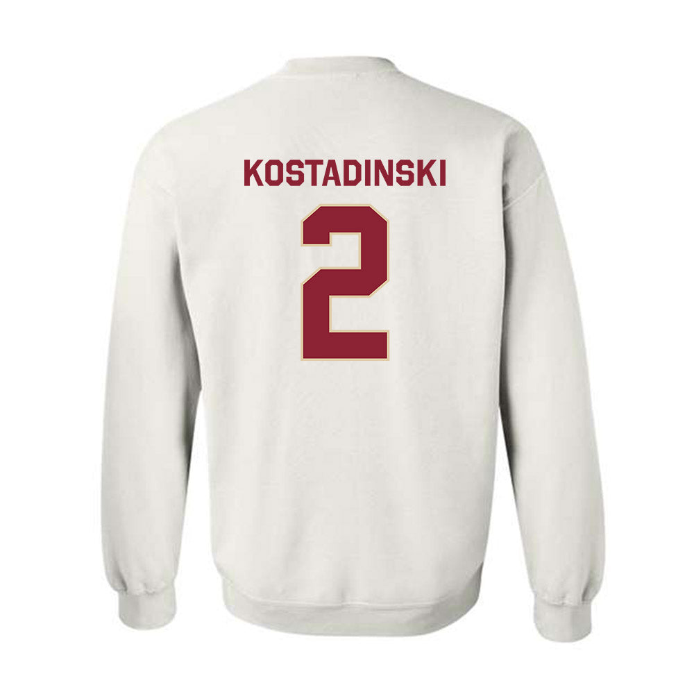Boston College - NCAA Men's Ice Hockey : Kristian Kostadinski - Classic Shersey Crewneck Sweatshirt-1