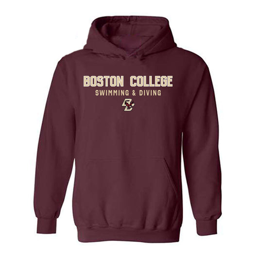 Boston College - NCAA Men's Swimming & Diving : Arthur Tonetto - Classic Shersey Hooded Sweatshirt-0