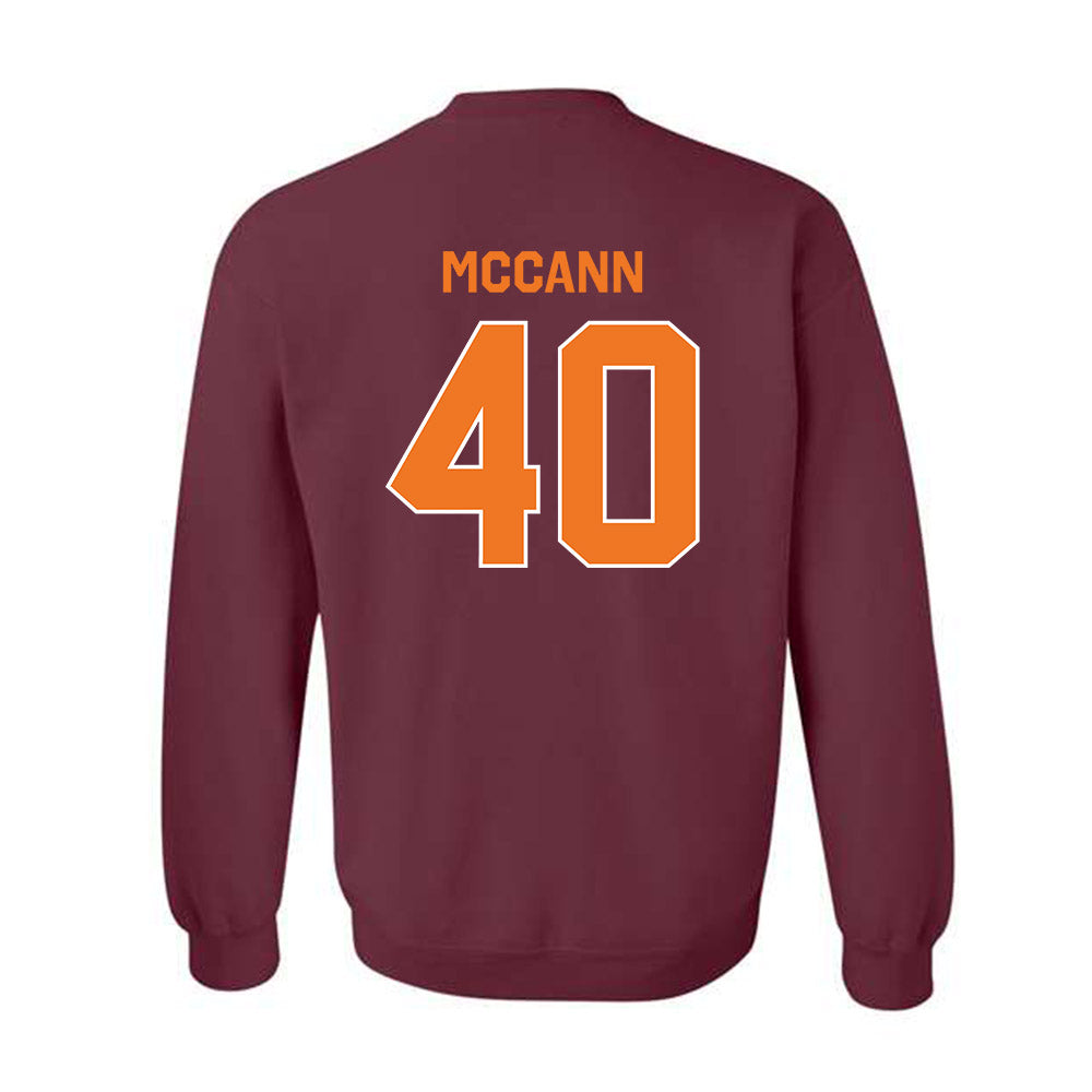Virginia Tech - NCAA Baseball : David McCann - Classic Shersey Crewneck Sweatshirt-1