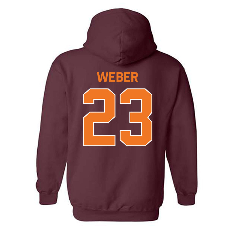 Virginia Tech - NCAA Baseball : Ben Weber - Classic Shersey Hooded Sweatshirt-1