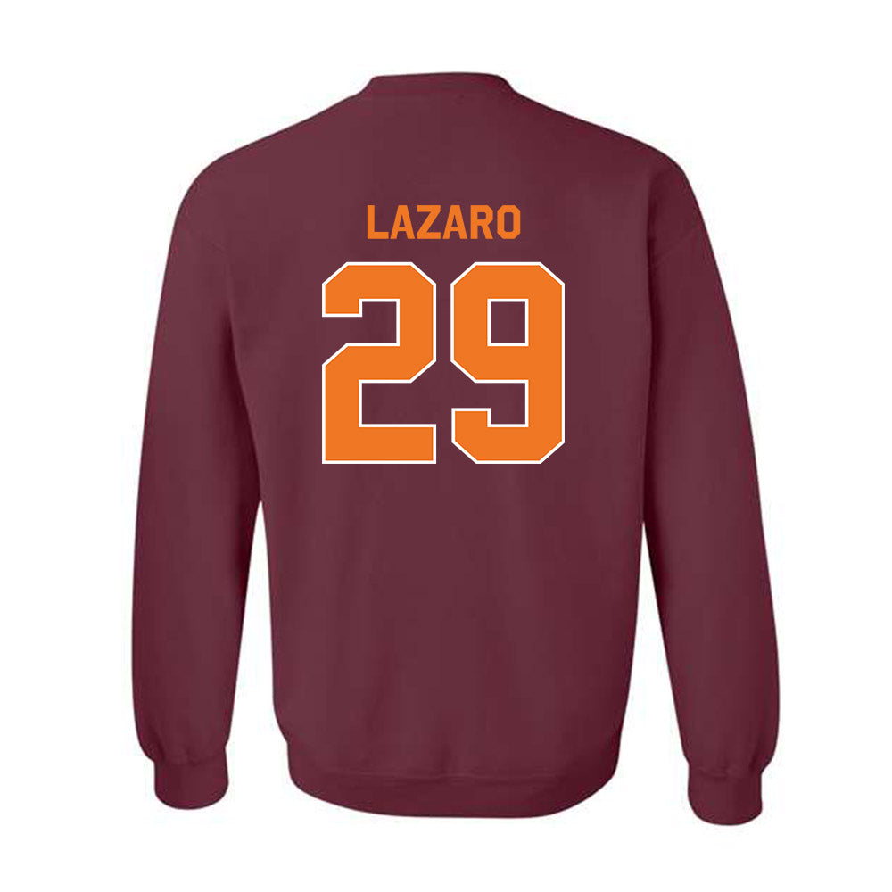 Virginia Tech - NCAA Baseball : Danny Lazaro - Classic Shersey Crewneck Sweatshirt-1