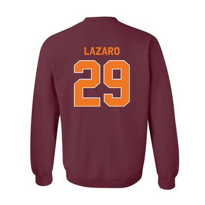 Virginia Tech - NCAA Baseball : Danny Lazaro - Classic Shersey Crewneck Sweatshirt-1
