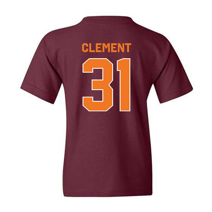 Virginia Tech - NCAA Baseball : Madden Clement - Classic Shersey Youth T-Shirt-1