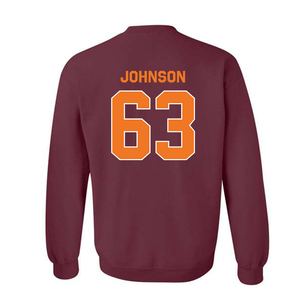 Virginia Tech - NCAA Football : Kamren Johnson - Classic Shersey Crewneck Sweatshirt-3