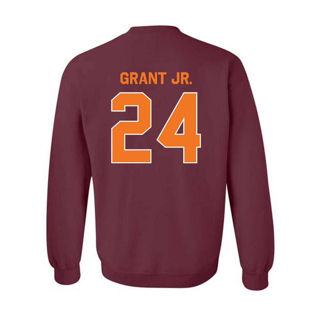 Virginia Tech - NCAA Football : Tyrell Grant Jr. - Classic Shersey Crewneck Sweatshirt-3