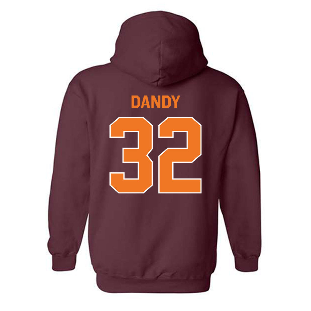 Virginia Tech - NCAA Football : Deric Dandy - Classic Shersey Hooded Sweatshirt-3