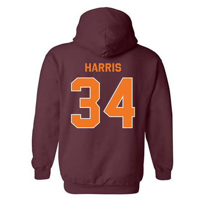 Virginia Tech - NCAA Football : Cortez Harris - Classic Shersey Hooded Sweatshirt-3