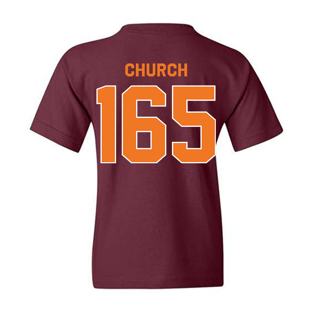 Virginia Tech - NCAA Wrestling : Mac Church - Classic Shersey Youth T-Shirt-1
