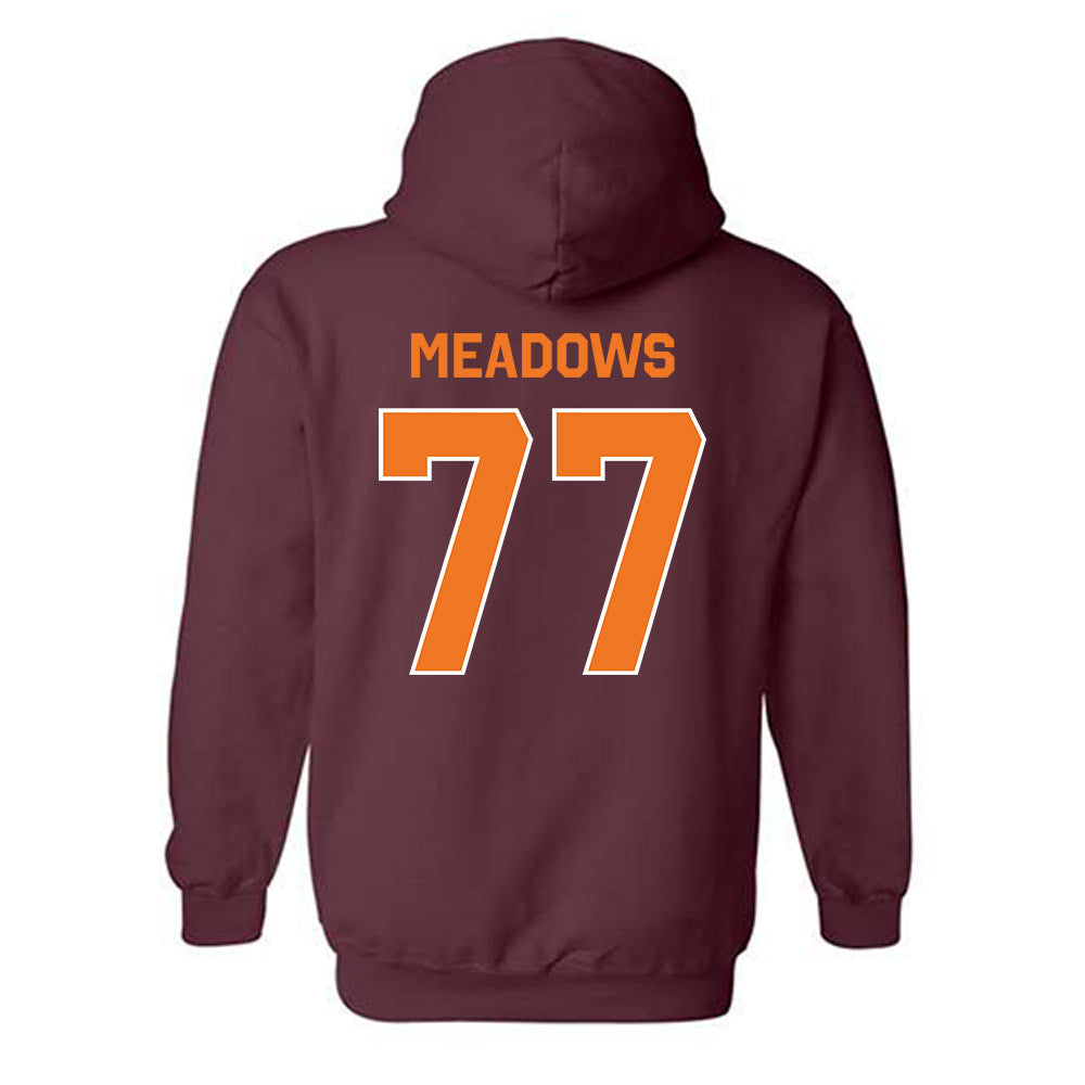Virginia Tech - NCAA Football : Brody Meadows - Classic Shersey Hooded Sweatshirt-1
