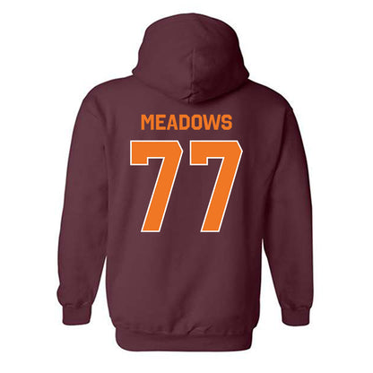 Virginia Tech - NCAA Football : Brody Meadows - Classic Shersey Hooded Sweatshirt-1