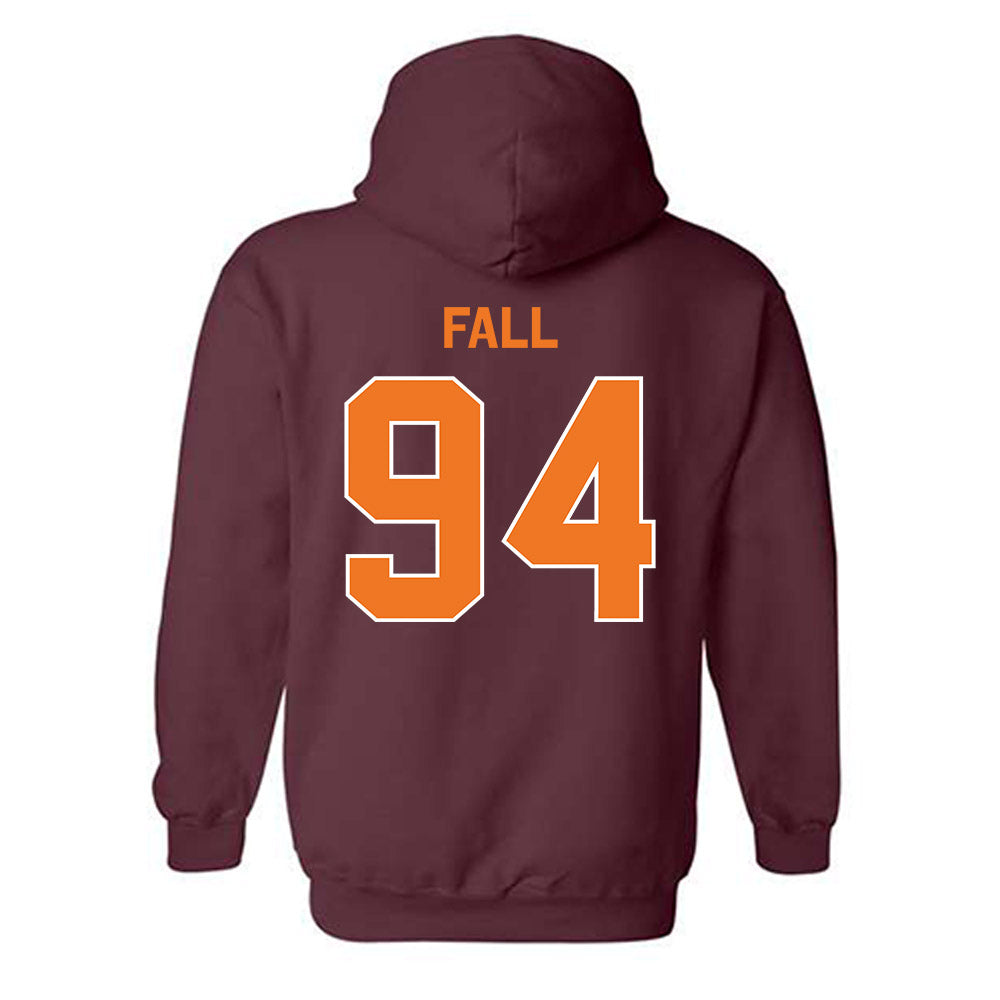 Virginia Tech - NCAA Football : Elhadj Fall - Classic Shersey Hooded Sweatshirt-3