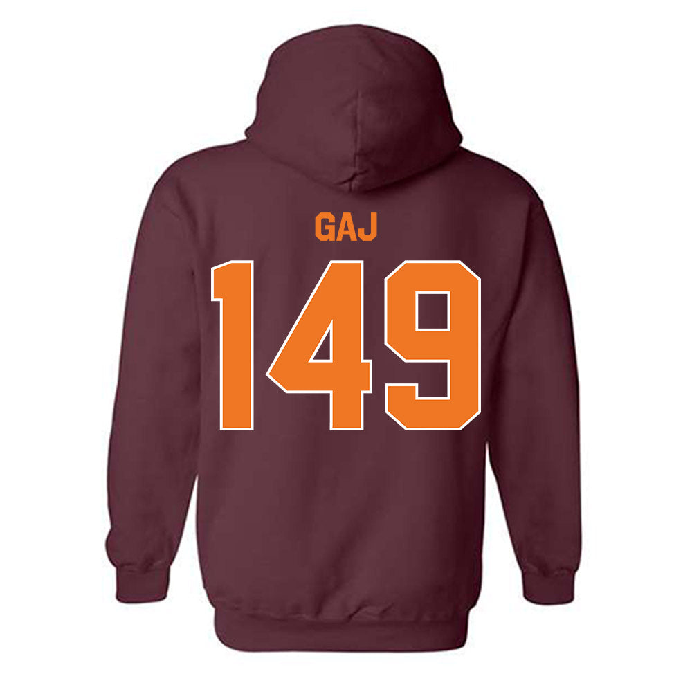 Virginia Tech - NCAA Wrestling : Collin Gaj - Classic Shersey Hooded Sweatshirt-1