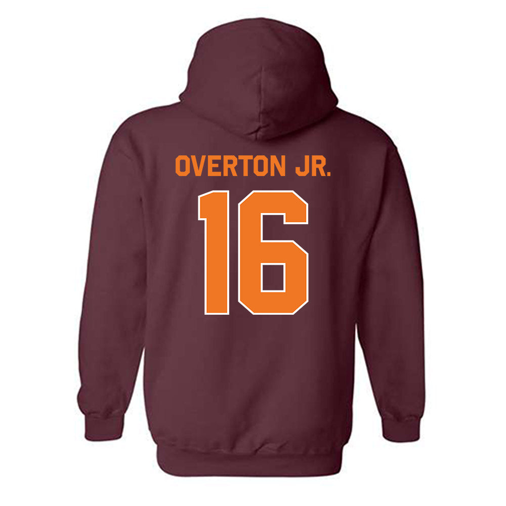 Virginia Tech - NCAA Football : Jeffrey Overton Jr. - Classic Shersey Hooded Sweatshirt-3