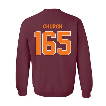 Virginia Tech - NCAA Wrestling : Mac Church - Classic Shersey Crewneck Sweatshirt-1