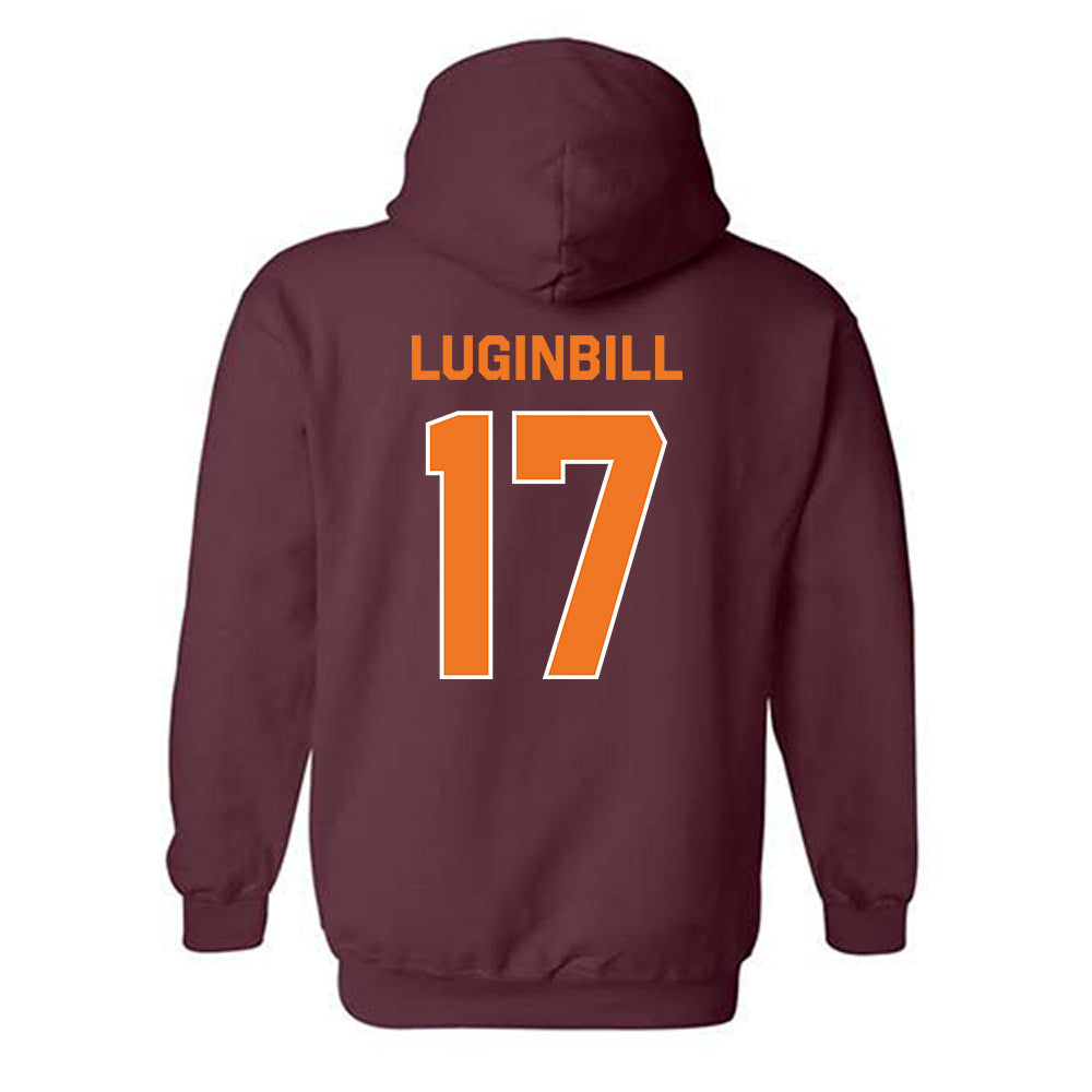 Virginia Tech - NCAA Softball : Haley Luginbill - Classic Shersey Hooded Sweatshirt-1
