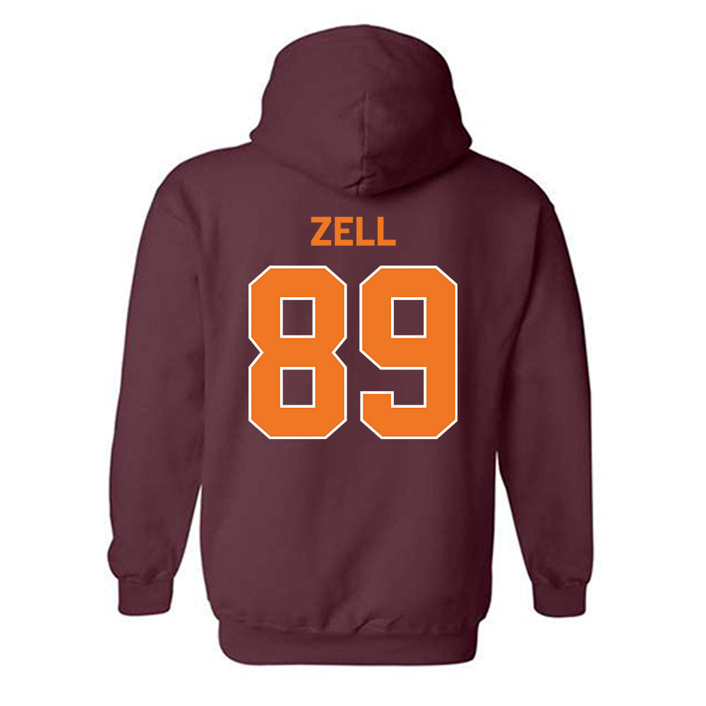 Virginia Tech - NCAA Football : Hudson Zell - Classic Shersey Hooded Sweatshirt-3